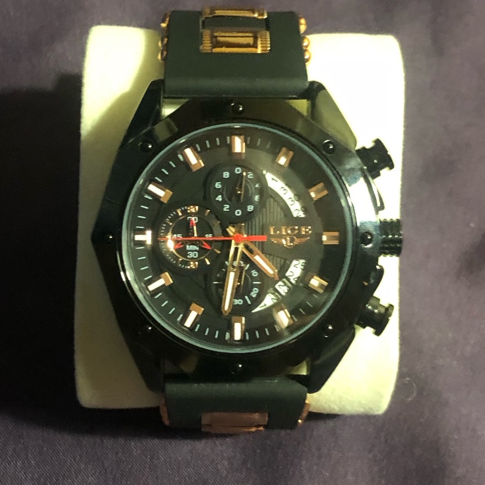 Black and Gold Men's Watch